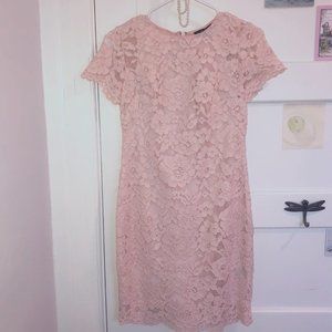 Lauren Ralph Lauren Pink Floral Lace Dress size 4P